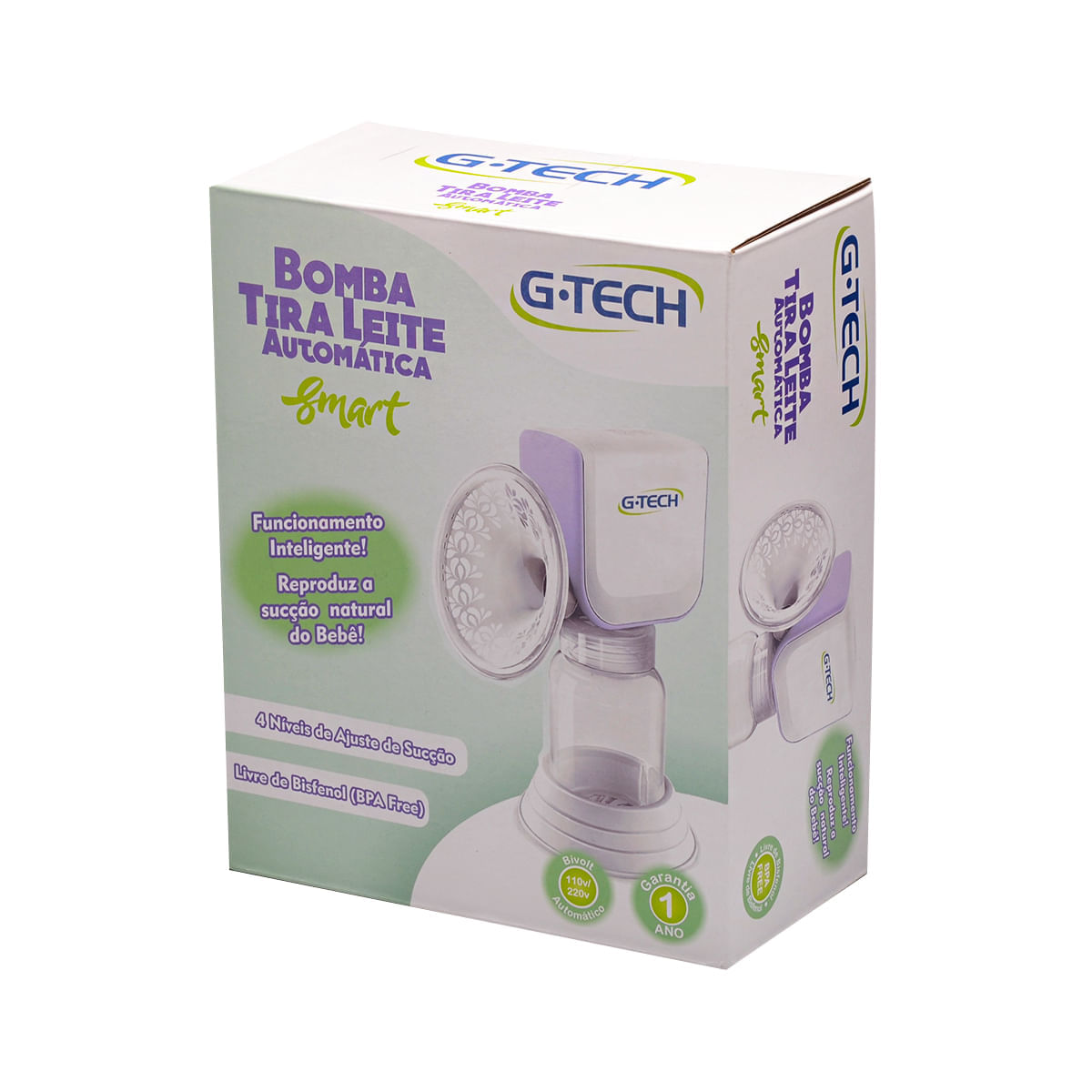Bomba Extratora Tira Leite Materno Elétrica Smart G-Tech