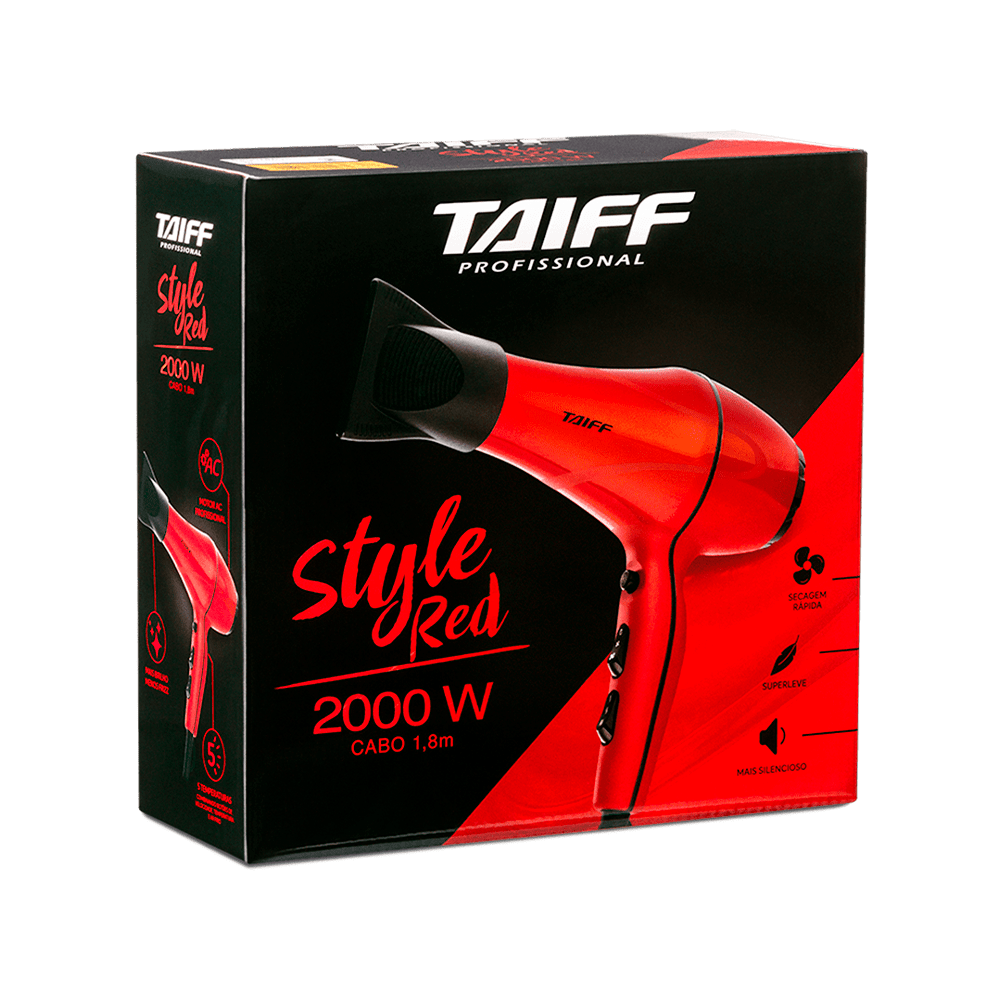 Secador de Cabelo Taiff Style Red 220V 2000W