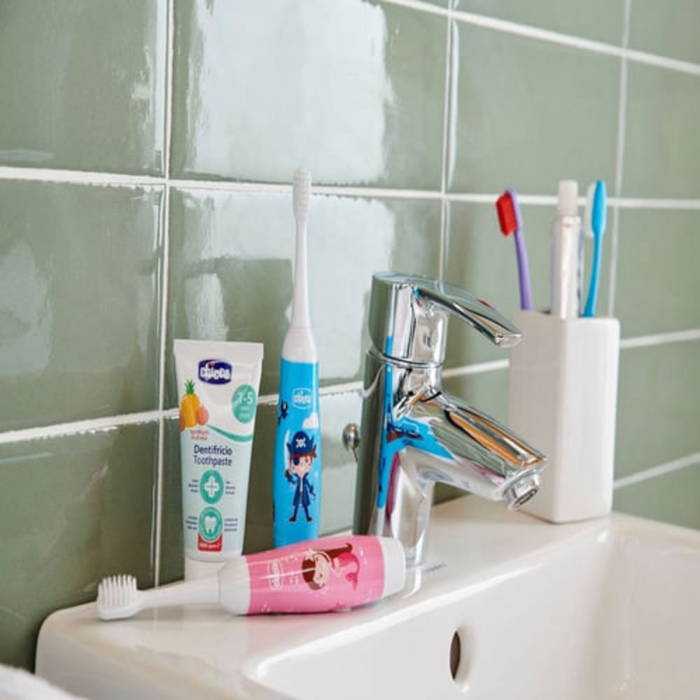 Escova De Dentes Elétrica Chicco 3A+ Azul