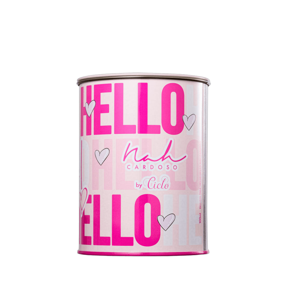 Perfume Feminino Ciclo Cosméticos Hello Hello! Nah Cardoso Deo Colônia Lata 100ml