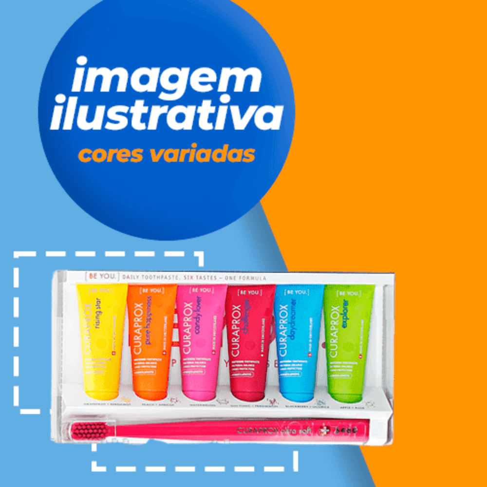 Curaprox Be You Kit Seis Sabores De Pasta Dental + Escova Dental
