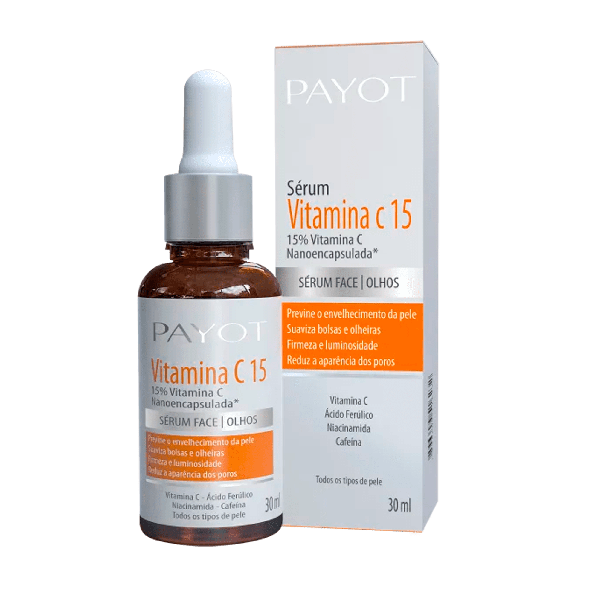 Payot Vitamina C15 Sérum Face e Olhos Payot Vitamina C15 30ml
