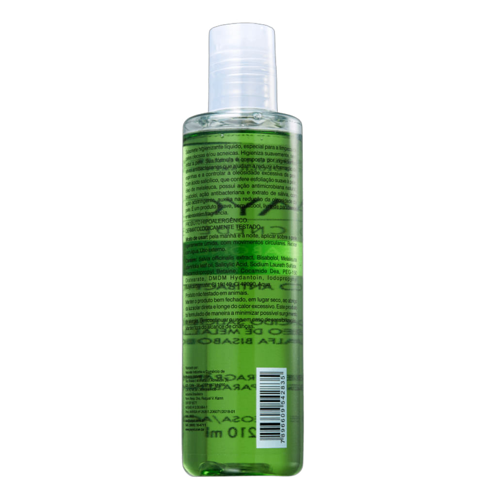Sabonete Líquido Facial Payot Acnederm Higienizante 210ml