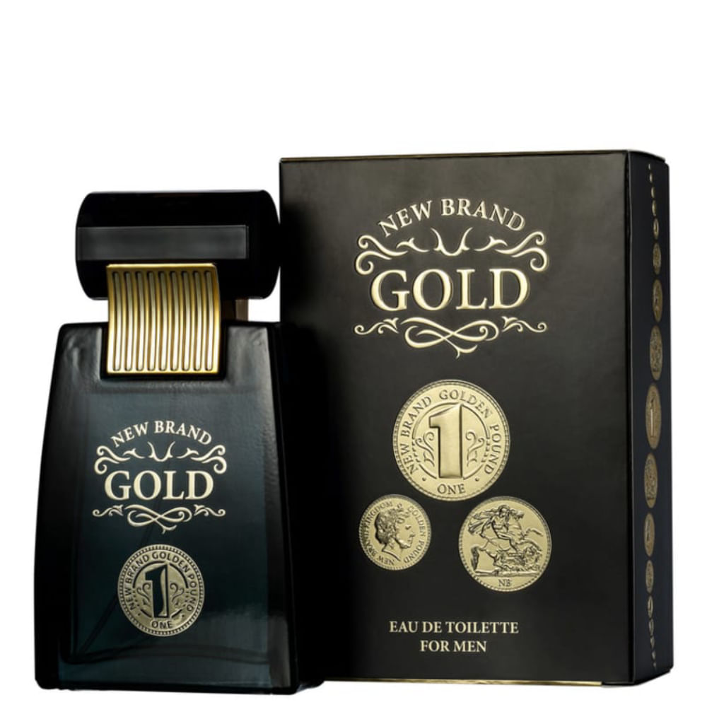 Perfume Masculino New Brand  Gold for Men Eau de Toilette Masculino 100ml