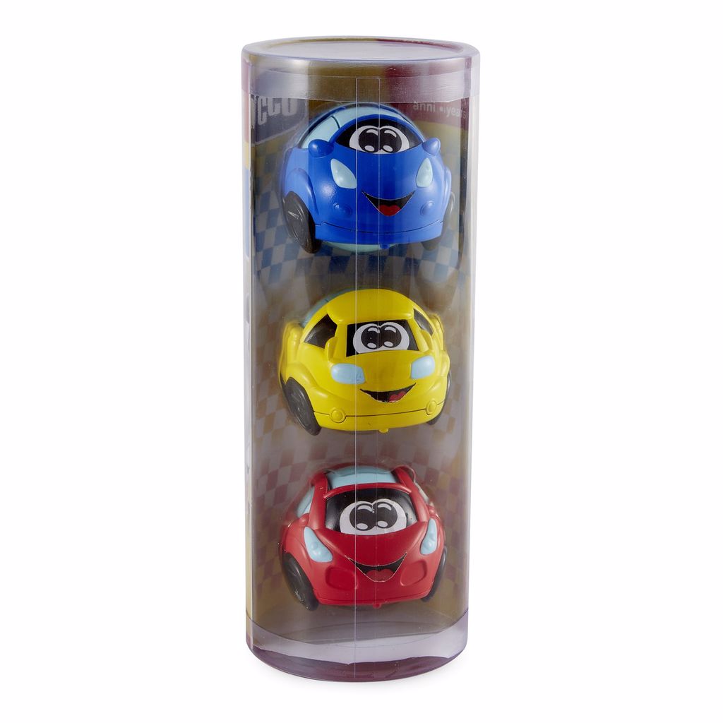 Brinquedo Educativo Kit 3 Carrinhos Turbo Ball Box Chicco