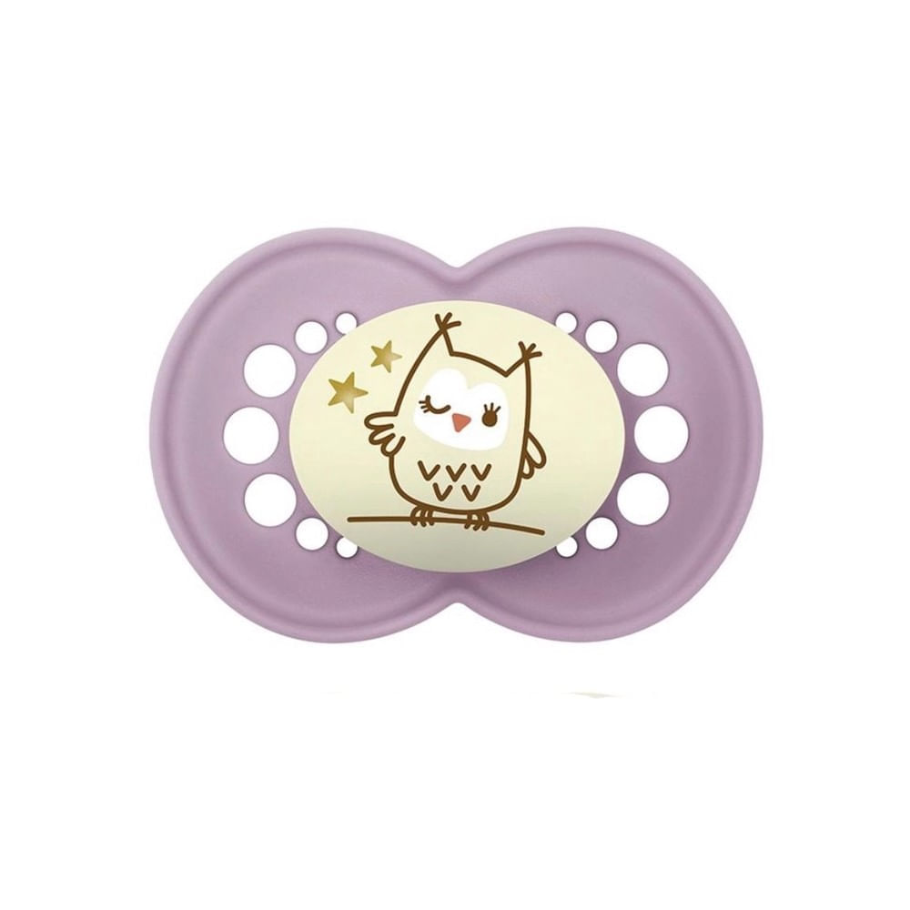 Chupeta de Silicone MAM Night & Days Coruja 6 Meses
