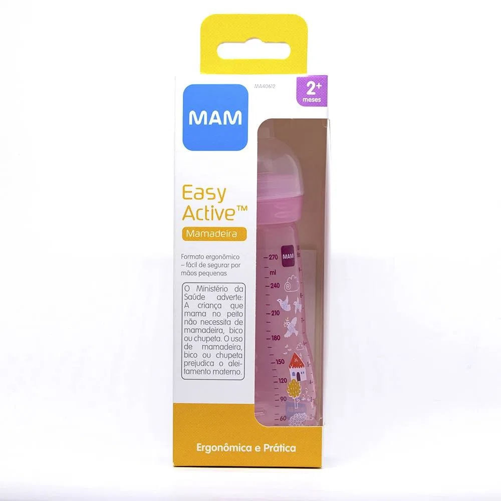 Mamadeira Fashion Girls Rosa 270 ml MAM