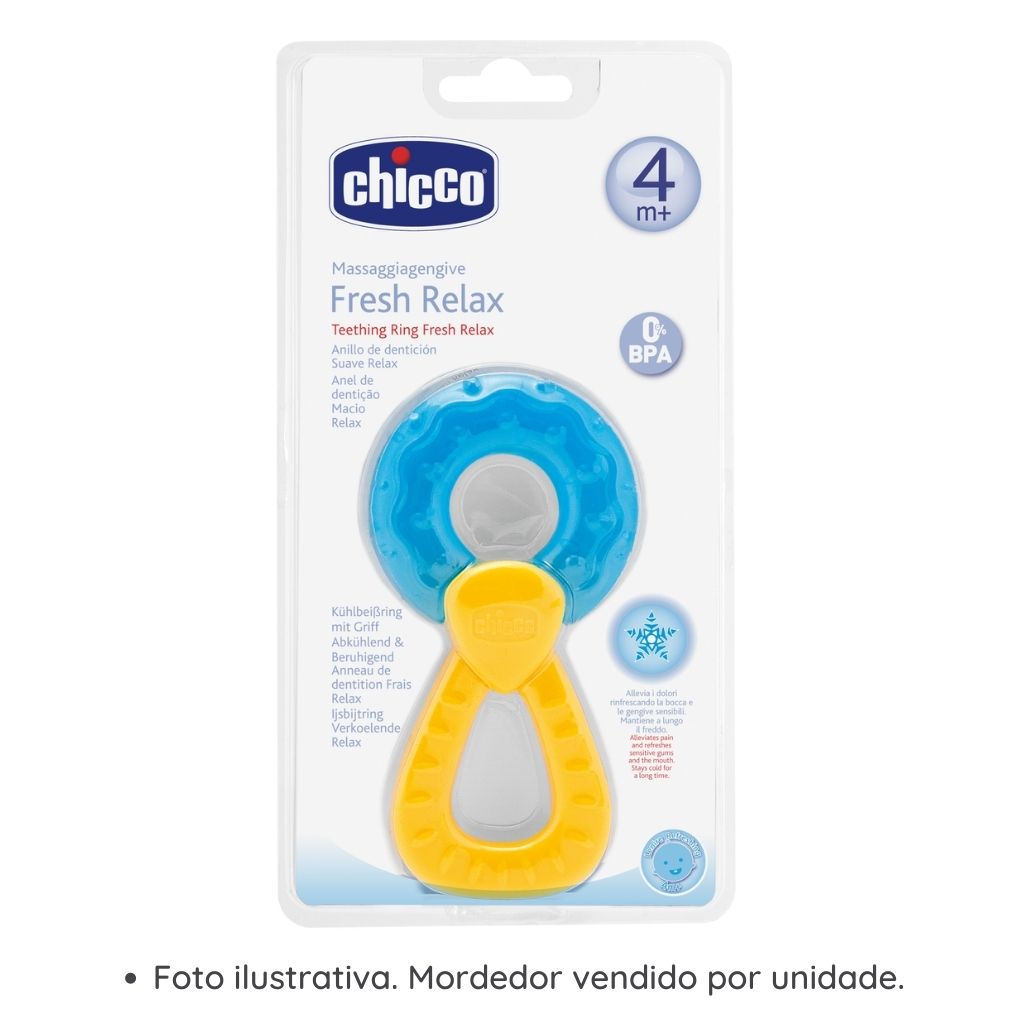 Mordedor com Pega Fresh Relax Colorido Chicco