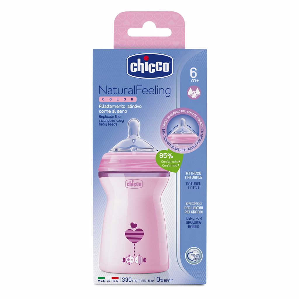 Kit 2 Mamadeiras Step Up Rosa Chicco