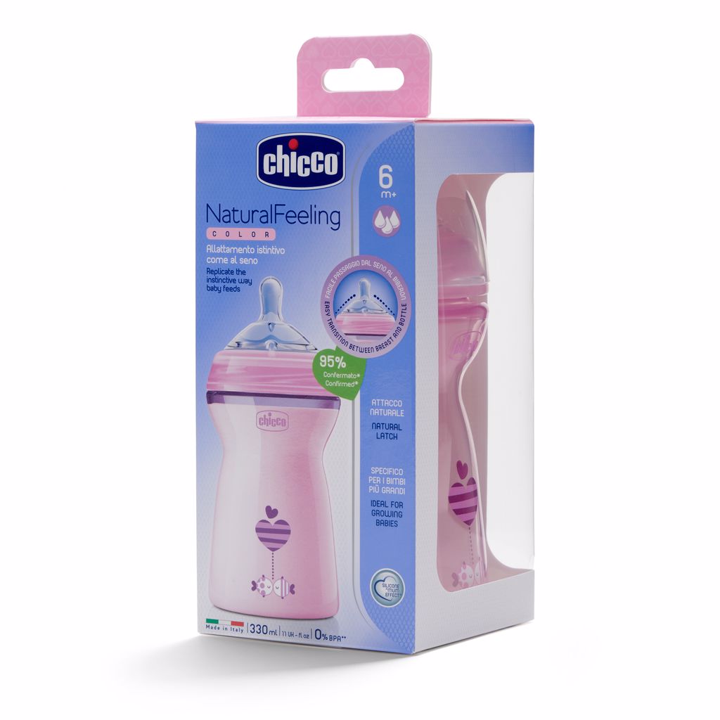 Kit 2 Mamadeiras Step Up Rosa Chicco