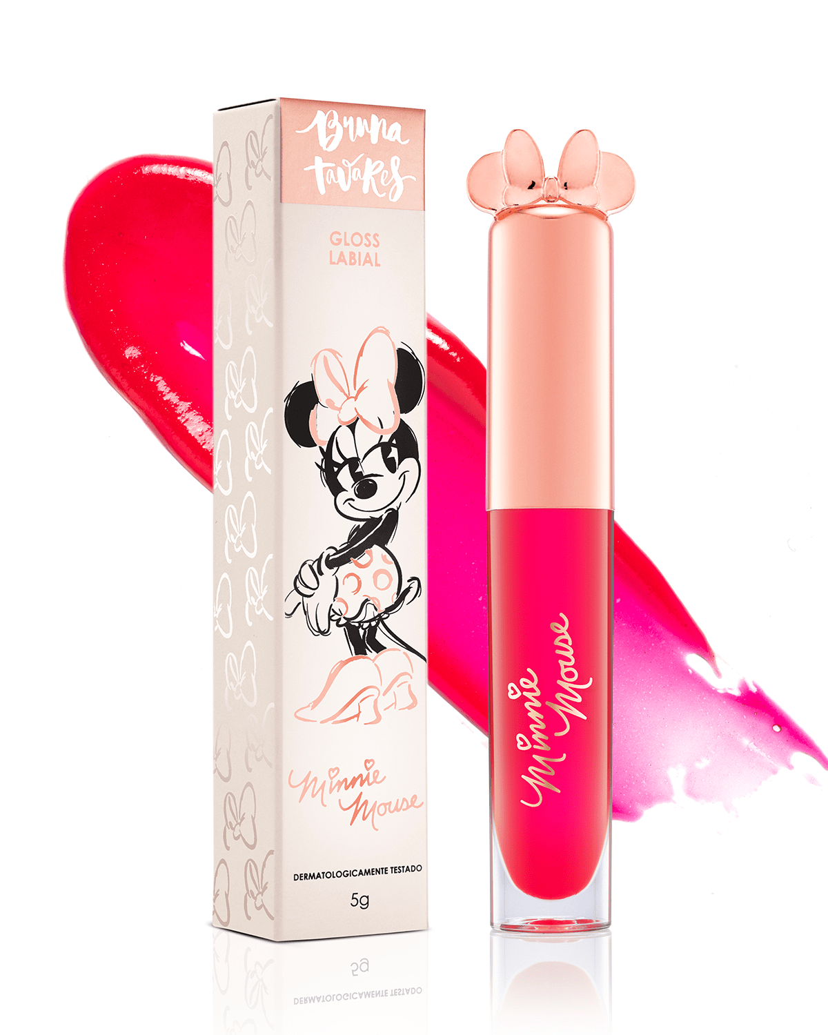 Gloss Labial Bruna Tavares Minnie Mouse  Mickey-Loves-Me