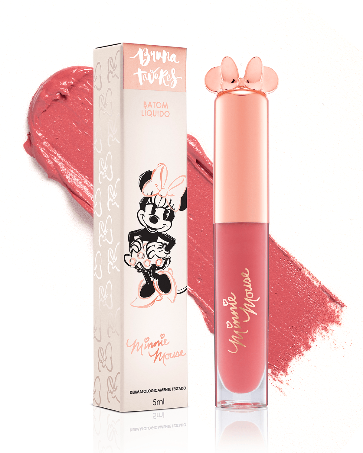 Batom Liquido Bruna Tavares Minnie Mouse  Hug-Me