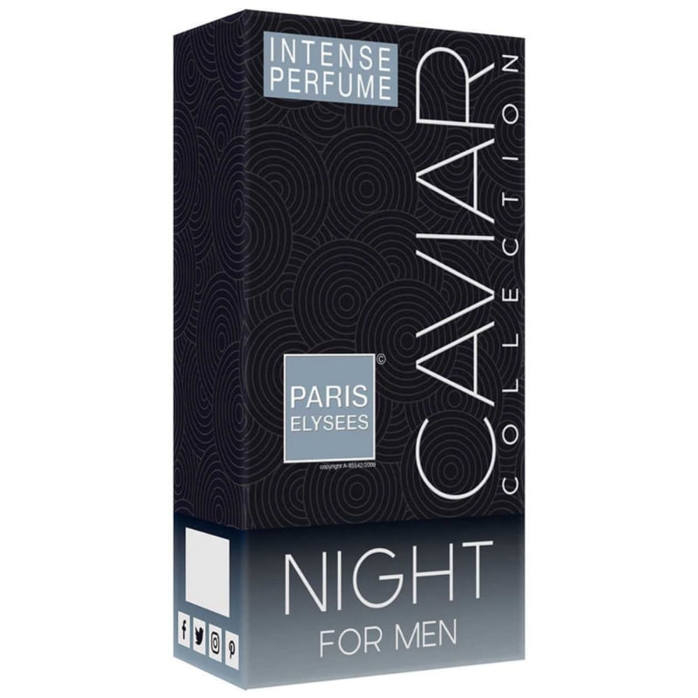 Paris Elysees Night Caviar&nbsp;For Men Eau De Toilette - Perfume Masculino 100ml