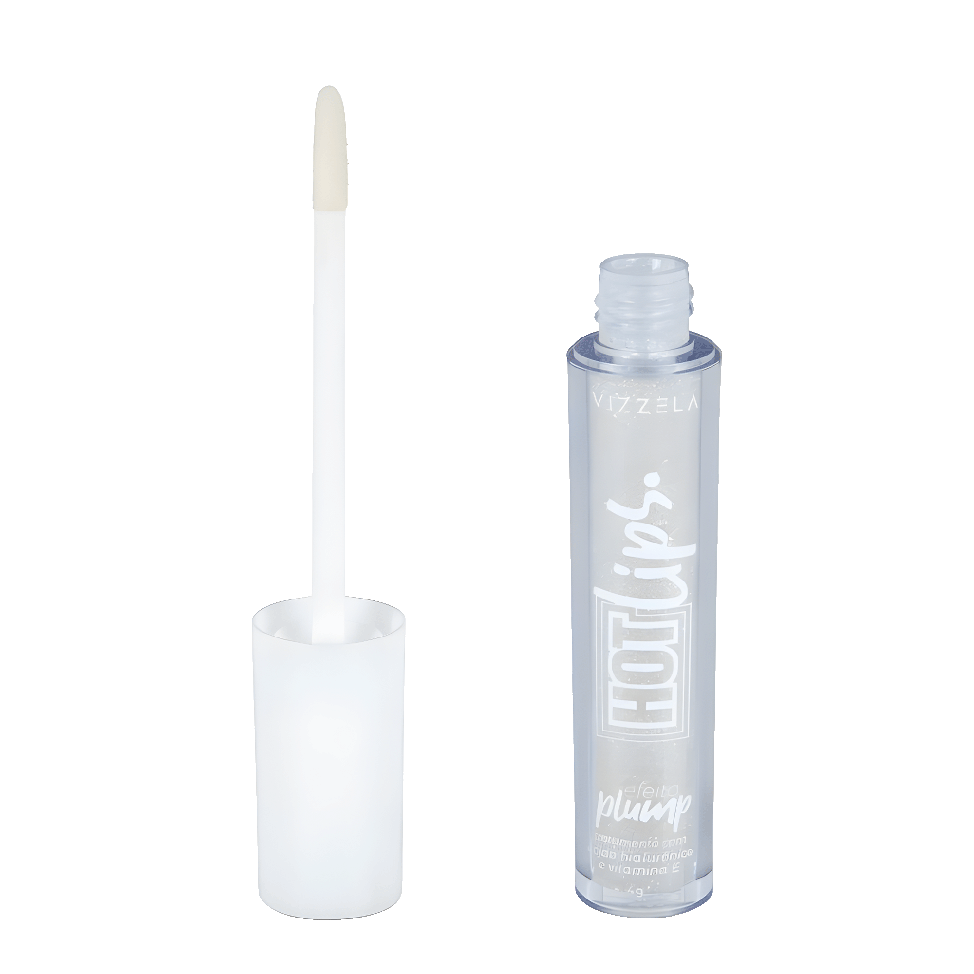 Gloss Labial Vizzela Hot Lips Crystal 4g