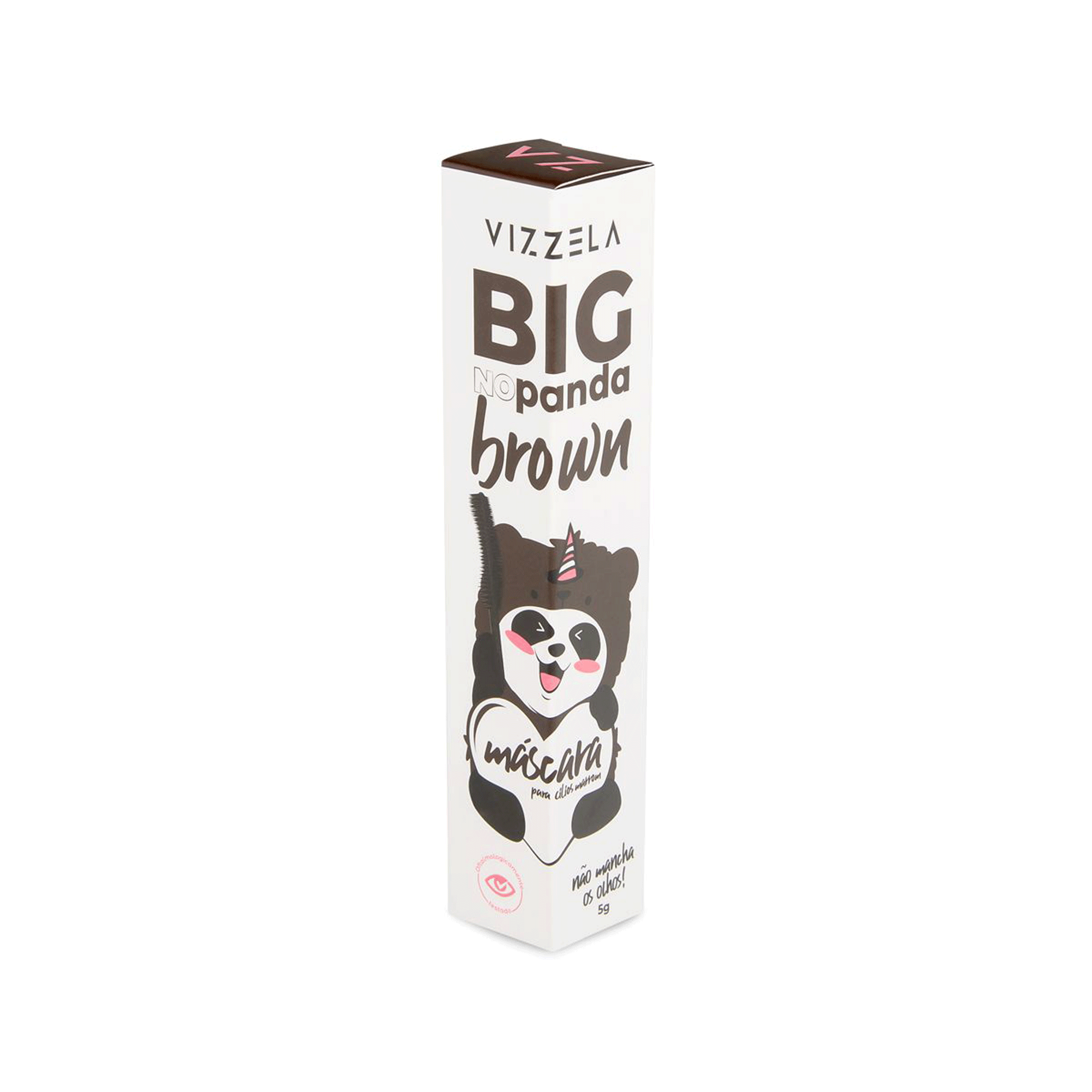 Máscara de Cílios Vizzela Big No Panda Brown 5g