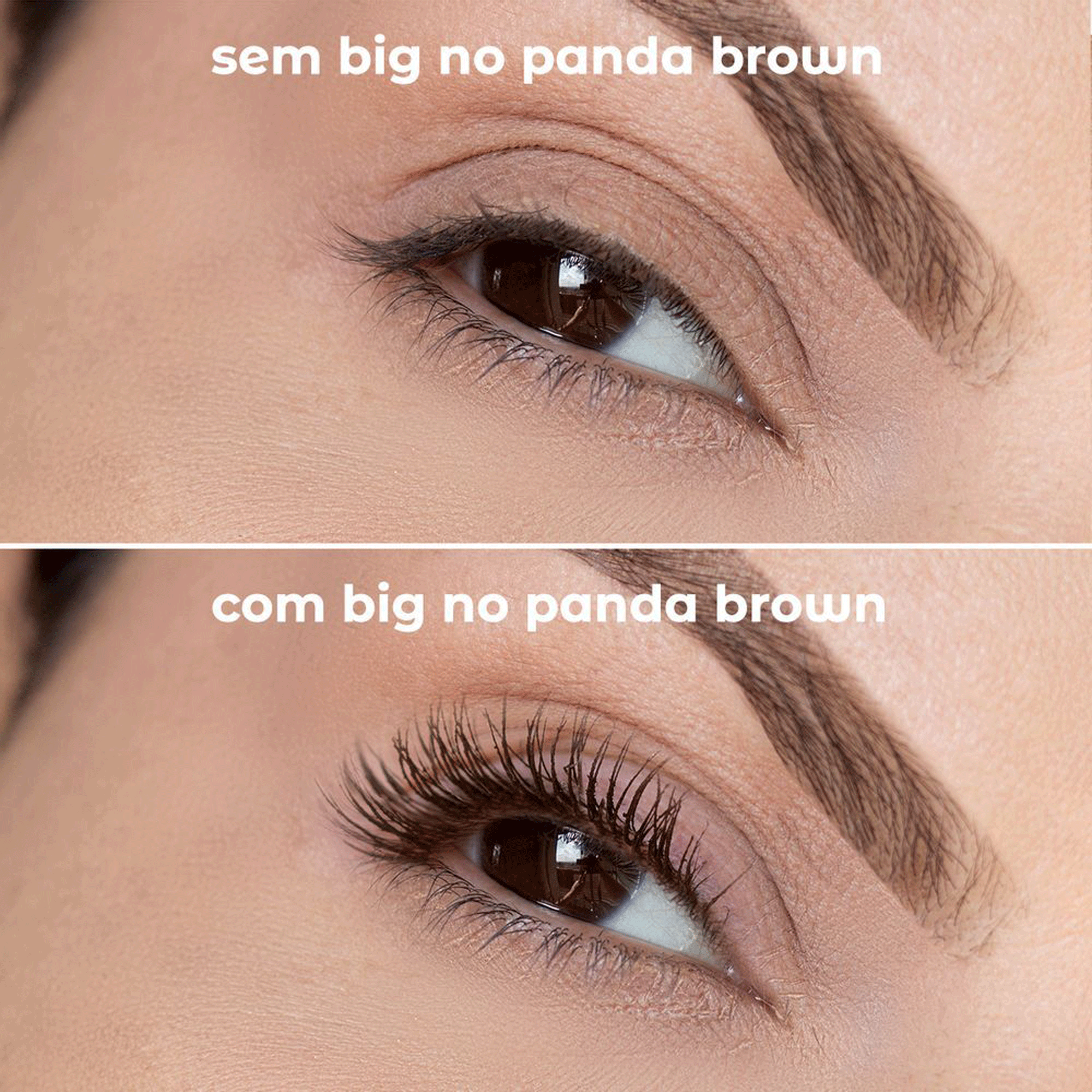 Máscara de Cílios Vizzela Big No Panda Brown 5g