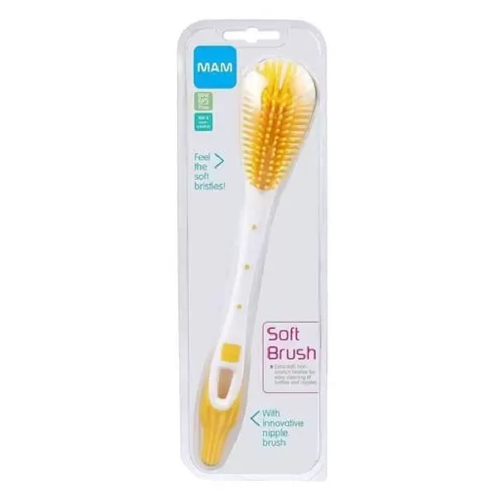 Escova de Mamadeiras e Bicos para Bebê Soft Brush MAM