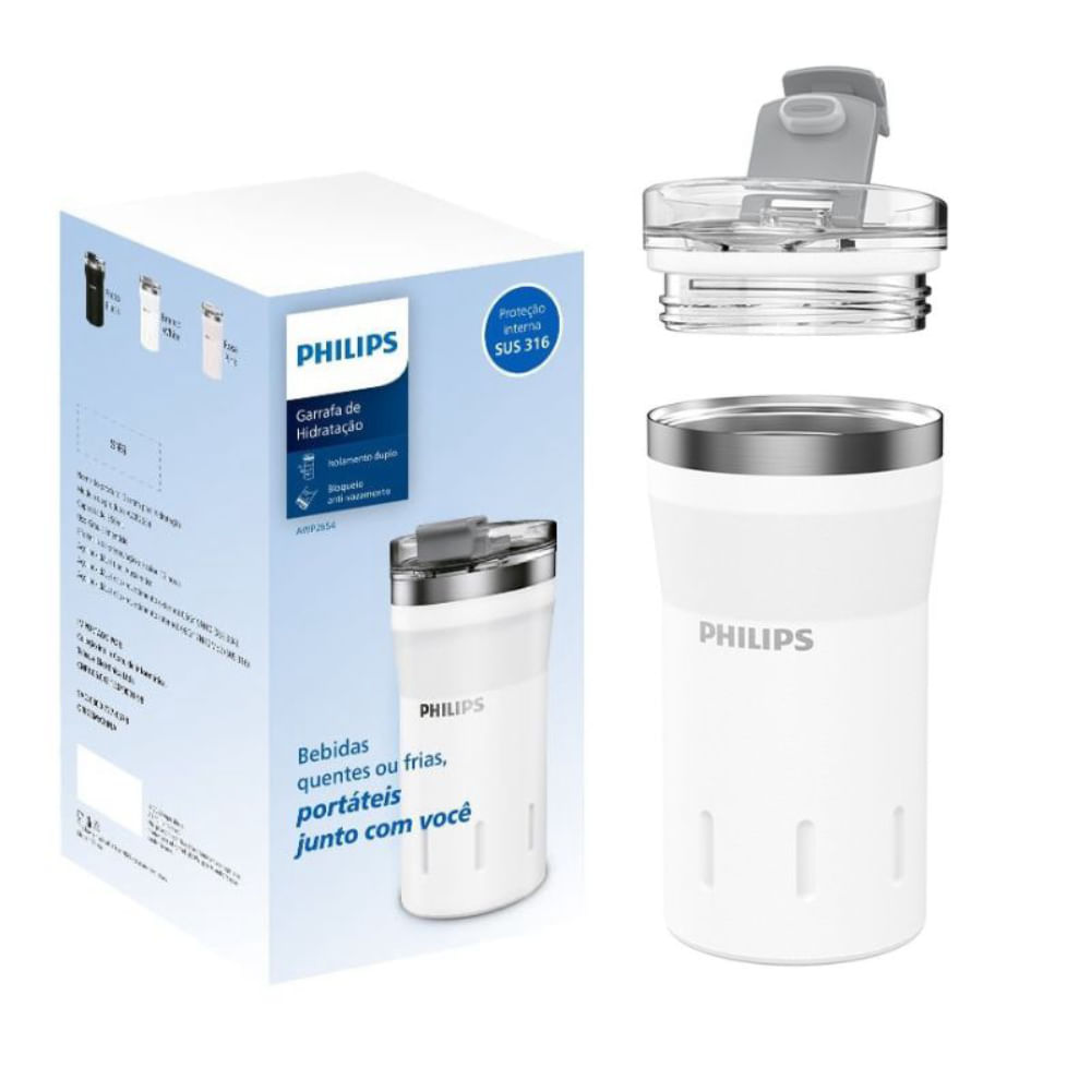 Copo com Tampa AWP2654WH Philips Water 350ml