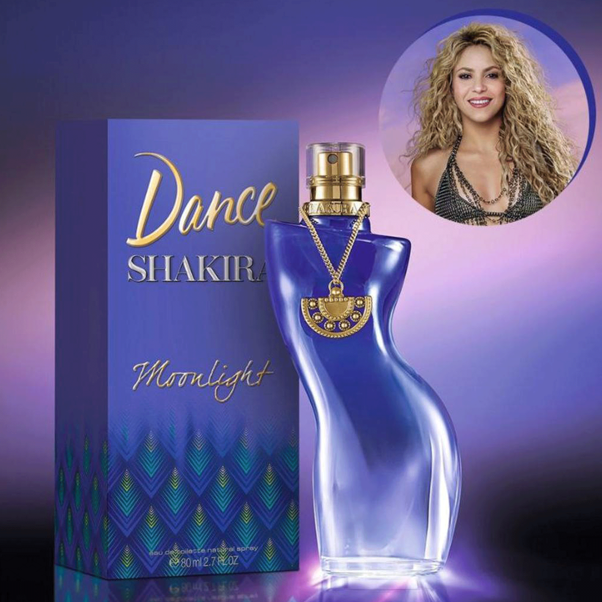 Perfume Feminino Shakira Dance Moonlight Deo Cologne 80ml