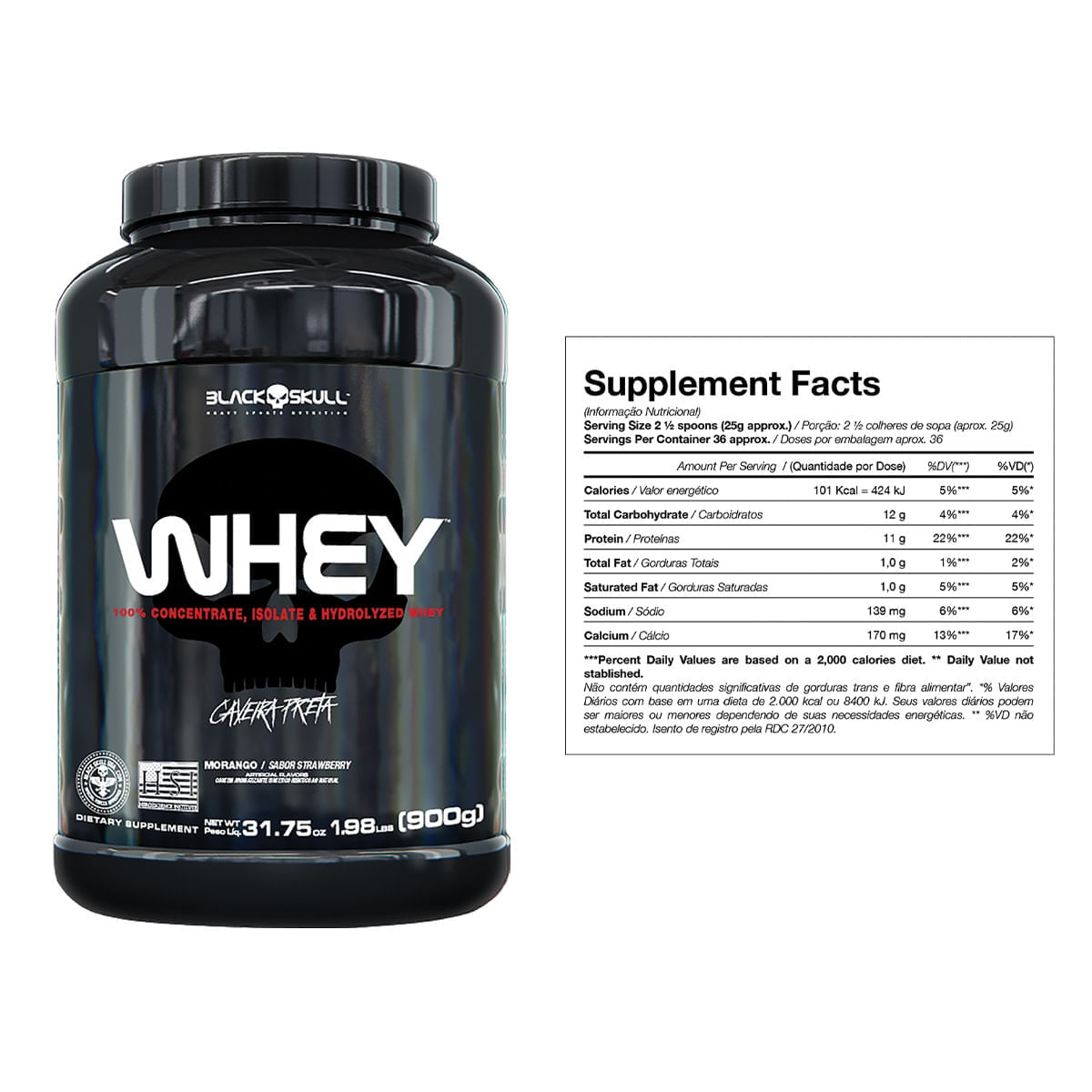KIT DE SUPLEMENTOS ALIMENTARES WHEY + PRÉ-TREINO BOPE + TERMOGÊNICO (MORANGO E LIMÃO)