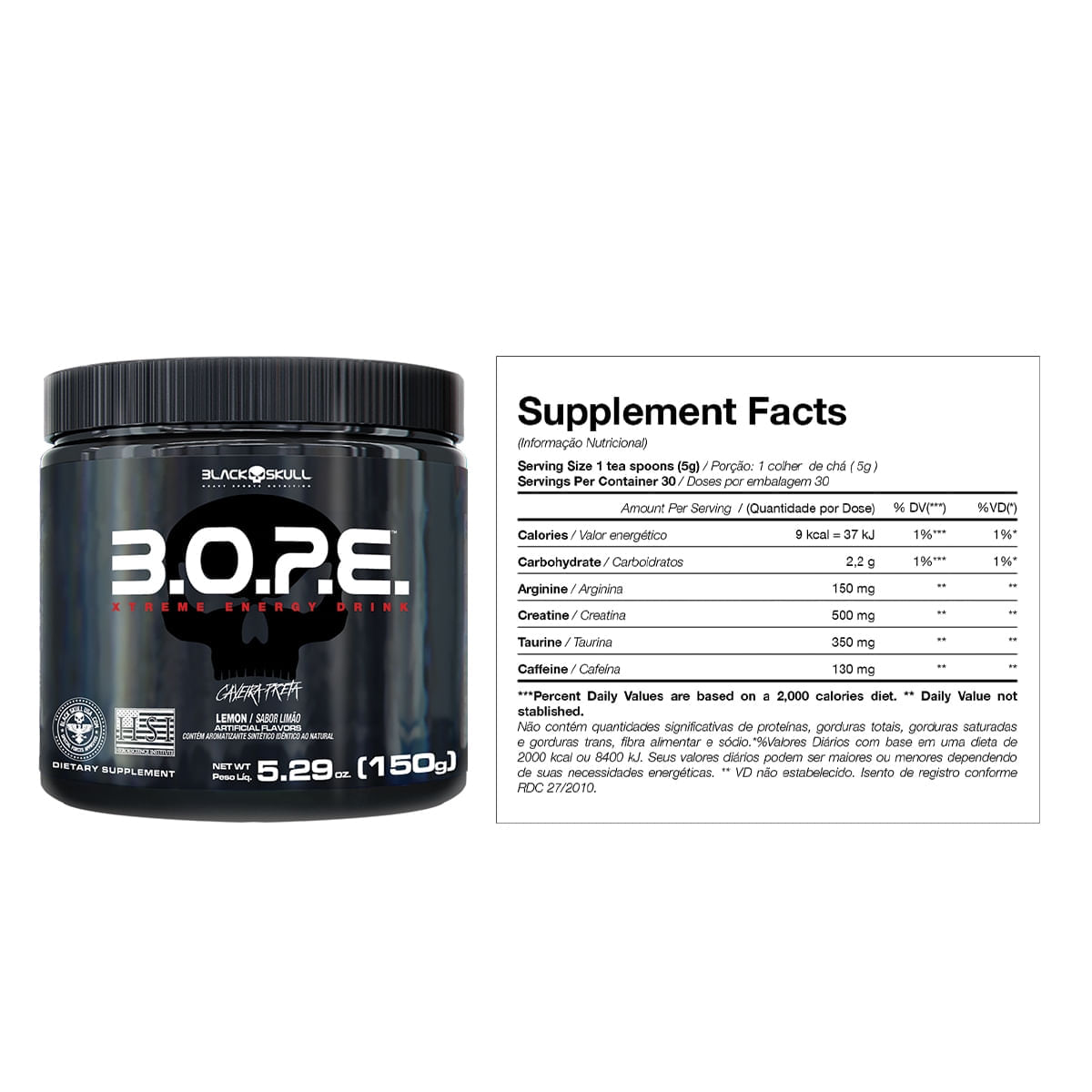 KIT DE SUPLEMENTOS ALIMENTARES WHEY + PRÉ-TREINO BOPE + TERMOGÊNICO BLACK SKULL (CHOCOLATE E LIMÃO)