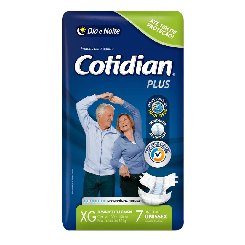 Fralda Cotidian Plus XG 7 Unidades