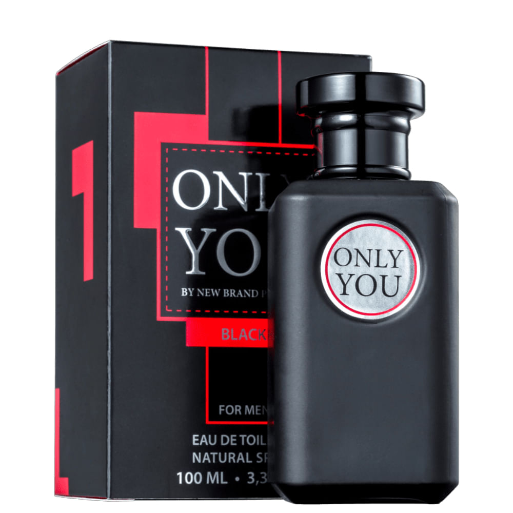 Perfume Masculino New Brand Only You Black For Men Eau De Toilette 100ml