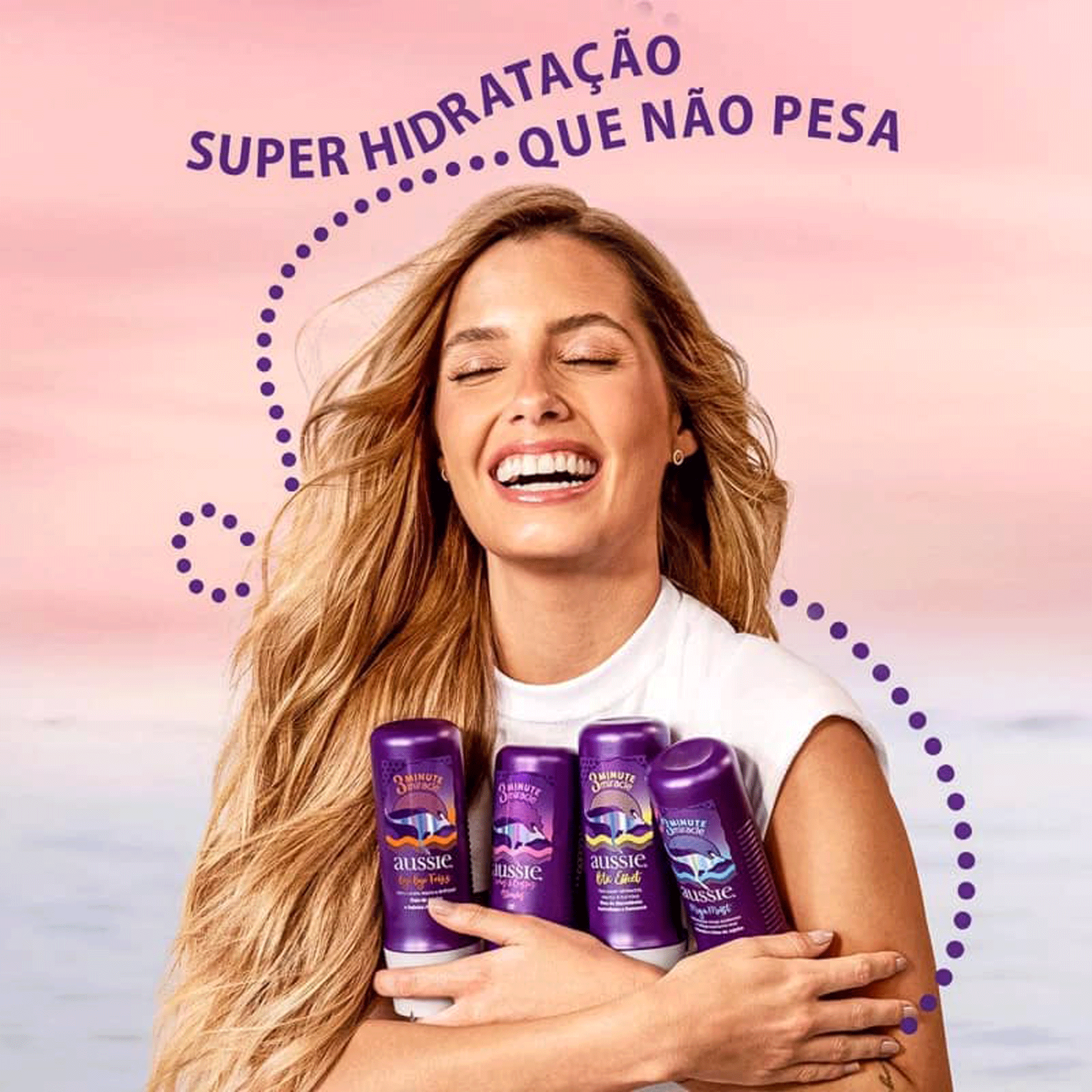 Kit Mega Moist Aussie Shampoo 180ml + Condicionador 236ml
