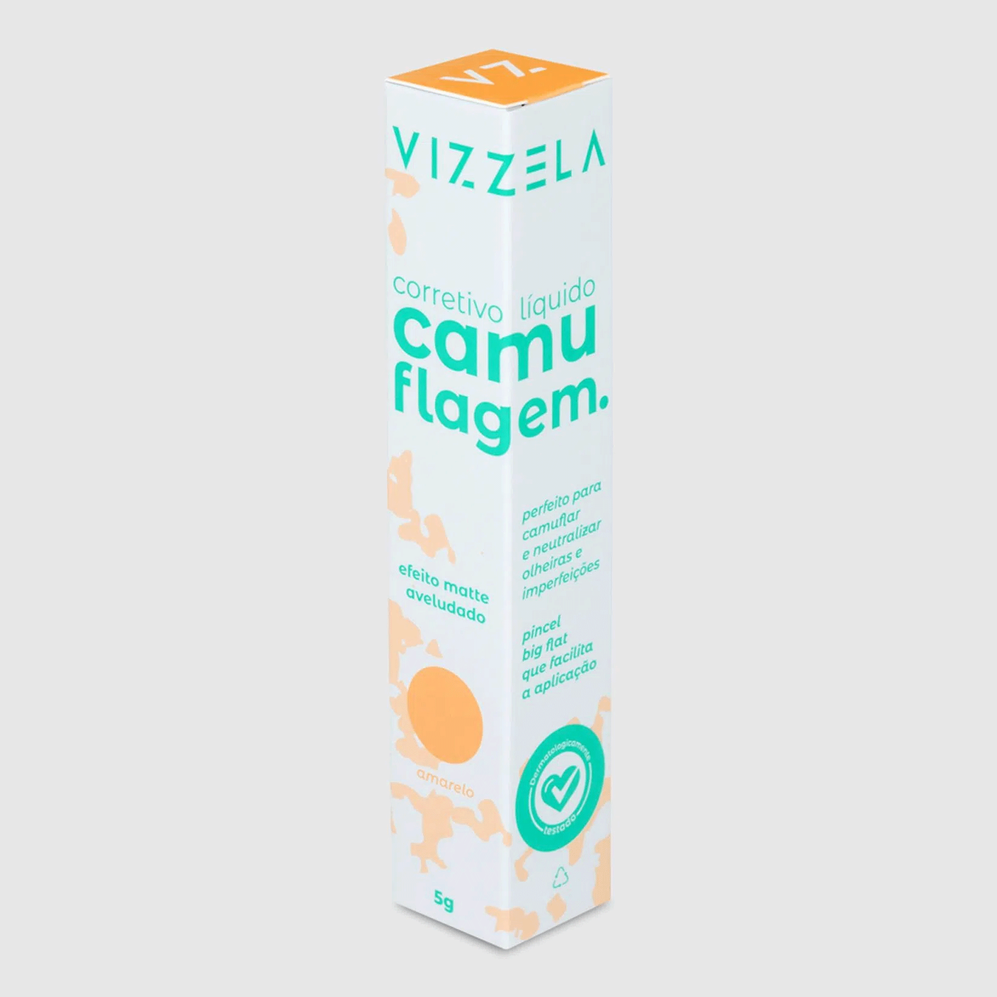 Corretivo Camuflagem Vizzela Amarelo 7g