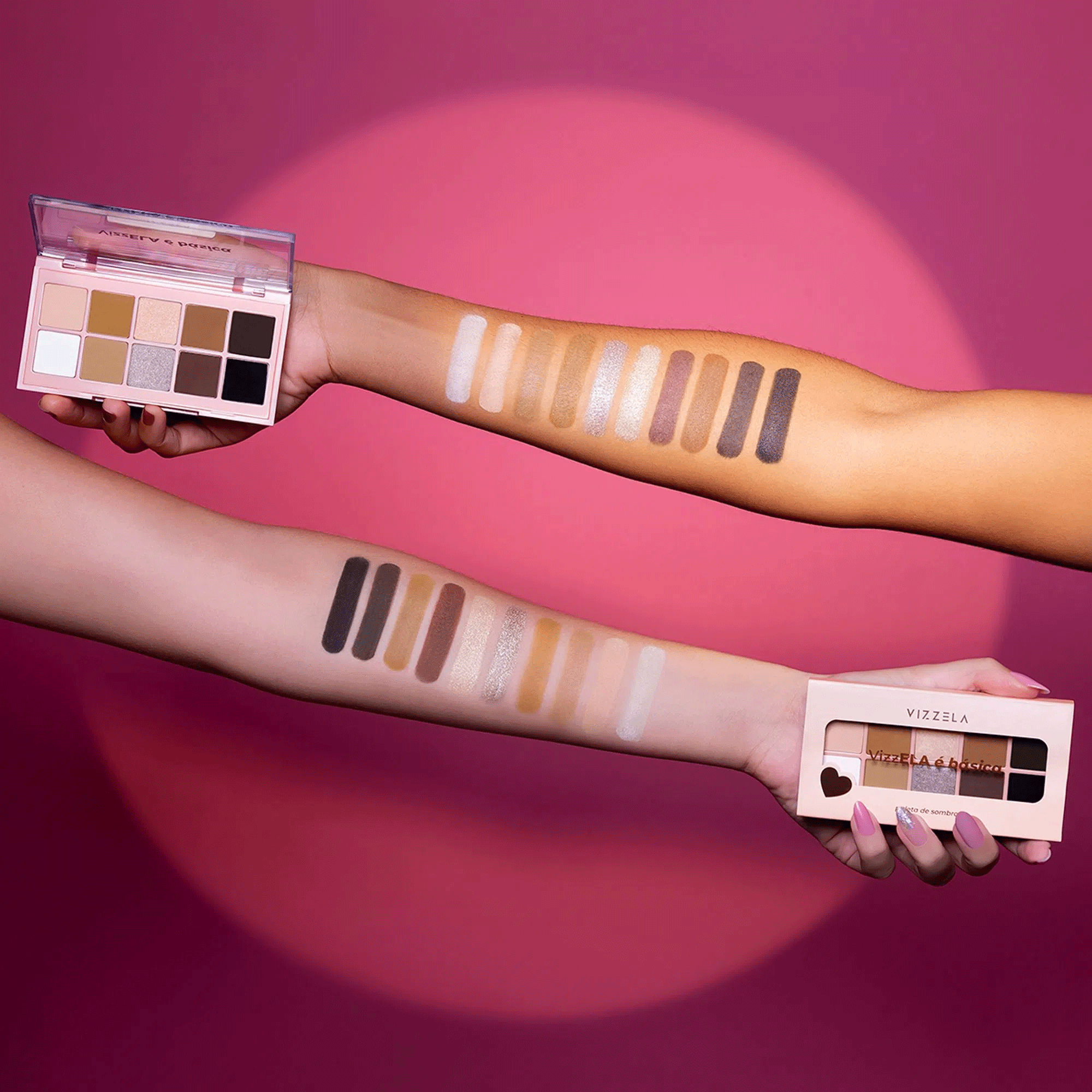Paleta de Sombras Vizzela Ela é Básica
