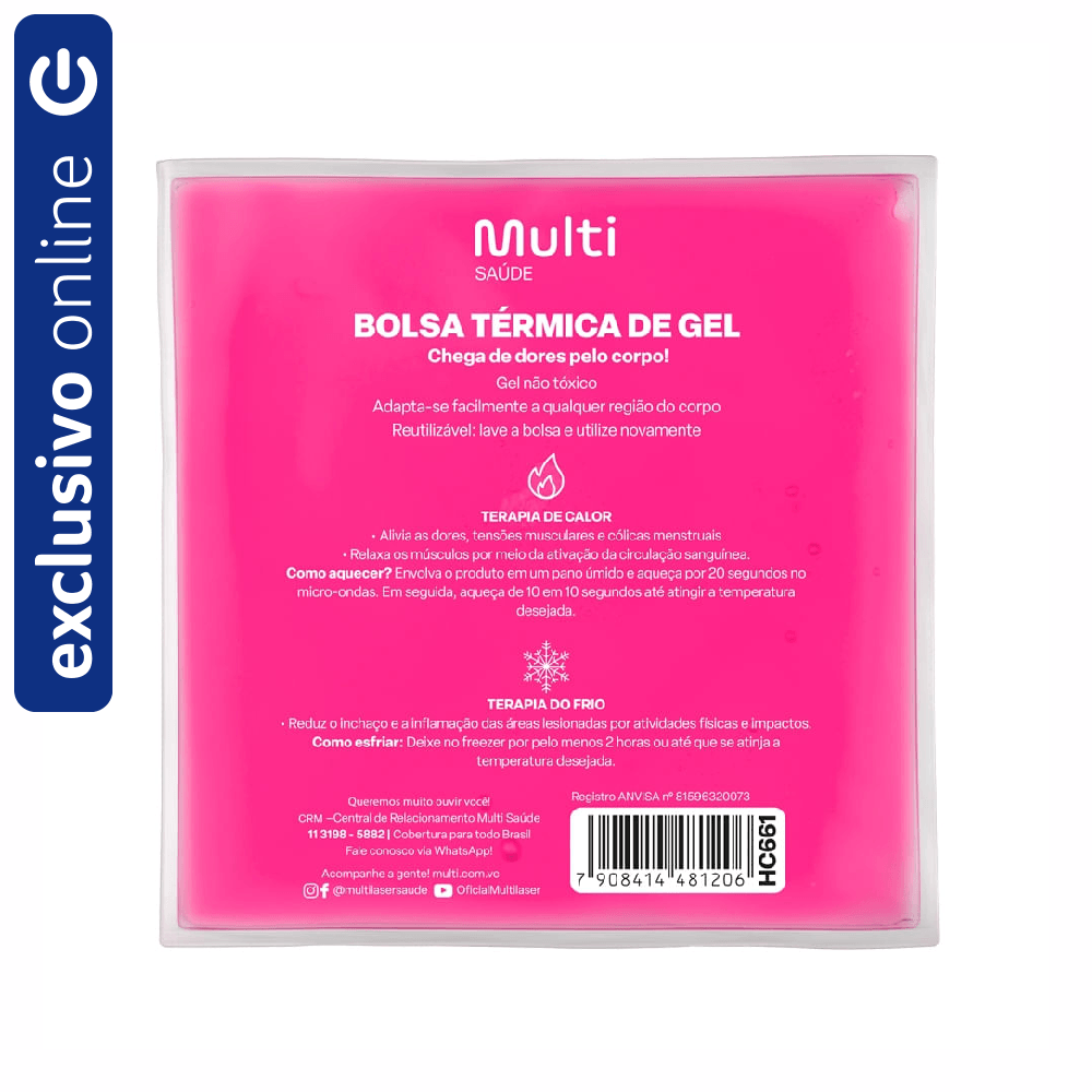 Bolsa Térmica Transparente em Gel Tam P Multi Saúde HC661