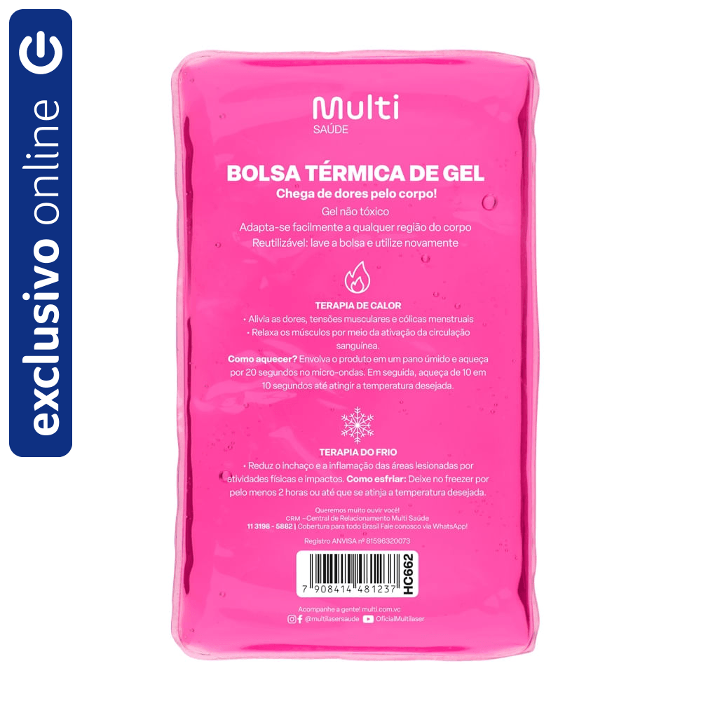 Bolsa Térmica Transparente em Gel Tam M Multi Saúde HC662