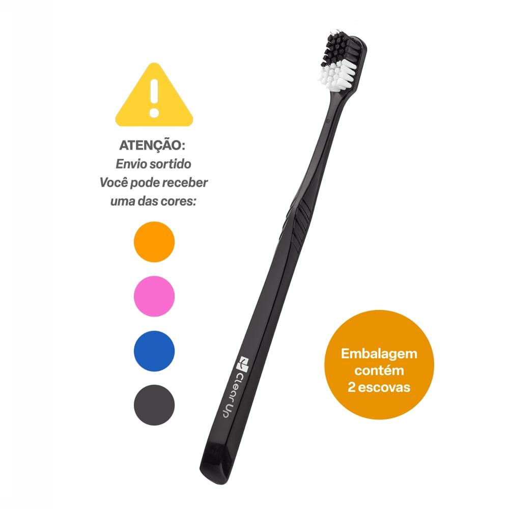Escova de Dente Ultra Clear Up com 2 Unidades (Cores Sortidas) Multi Saúde HC594