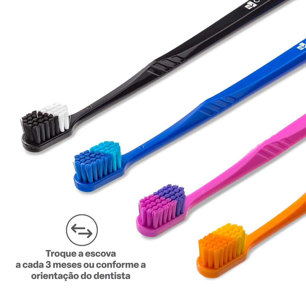 Escova de Dente Ultra Clear Up com 2 Unidades (Cores Sortidas) Multi Saúde HC594