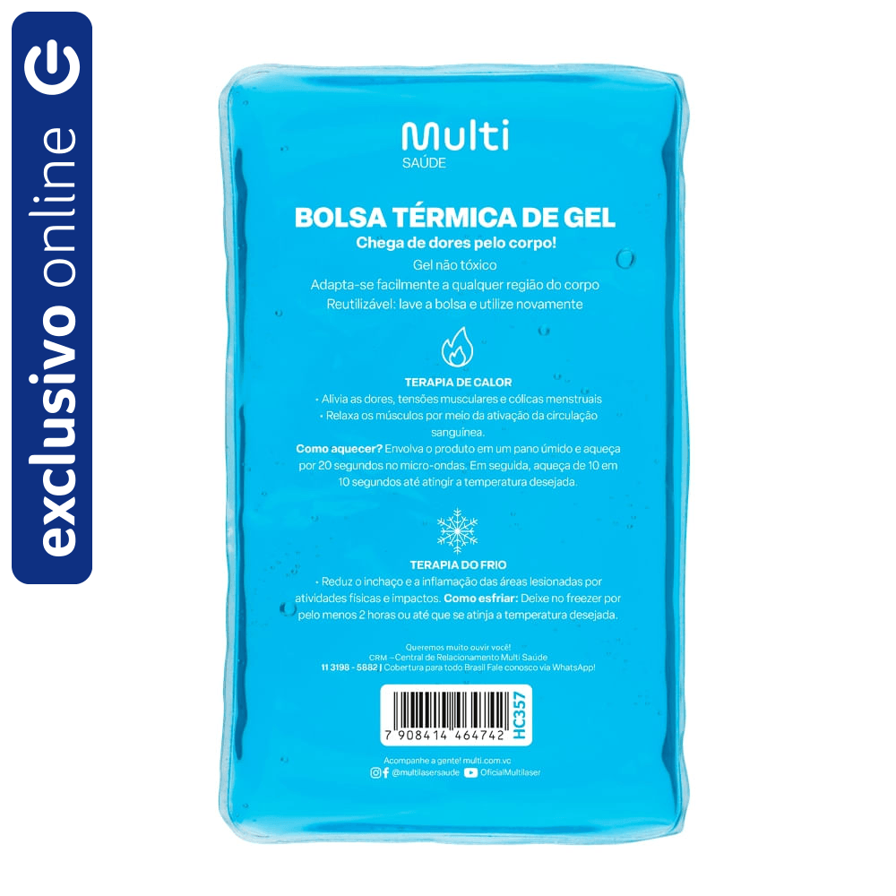 Bolsa Térmica Transparente em Gel Tam. G - Multi Saúde HC357