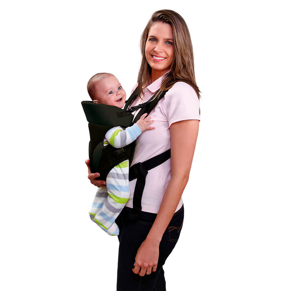 Canguru Para Bebê Baby Safe 3,5-15 kgs Preto Multikids Baby BB014
