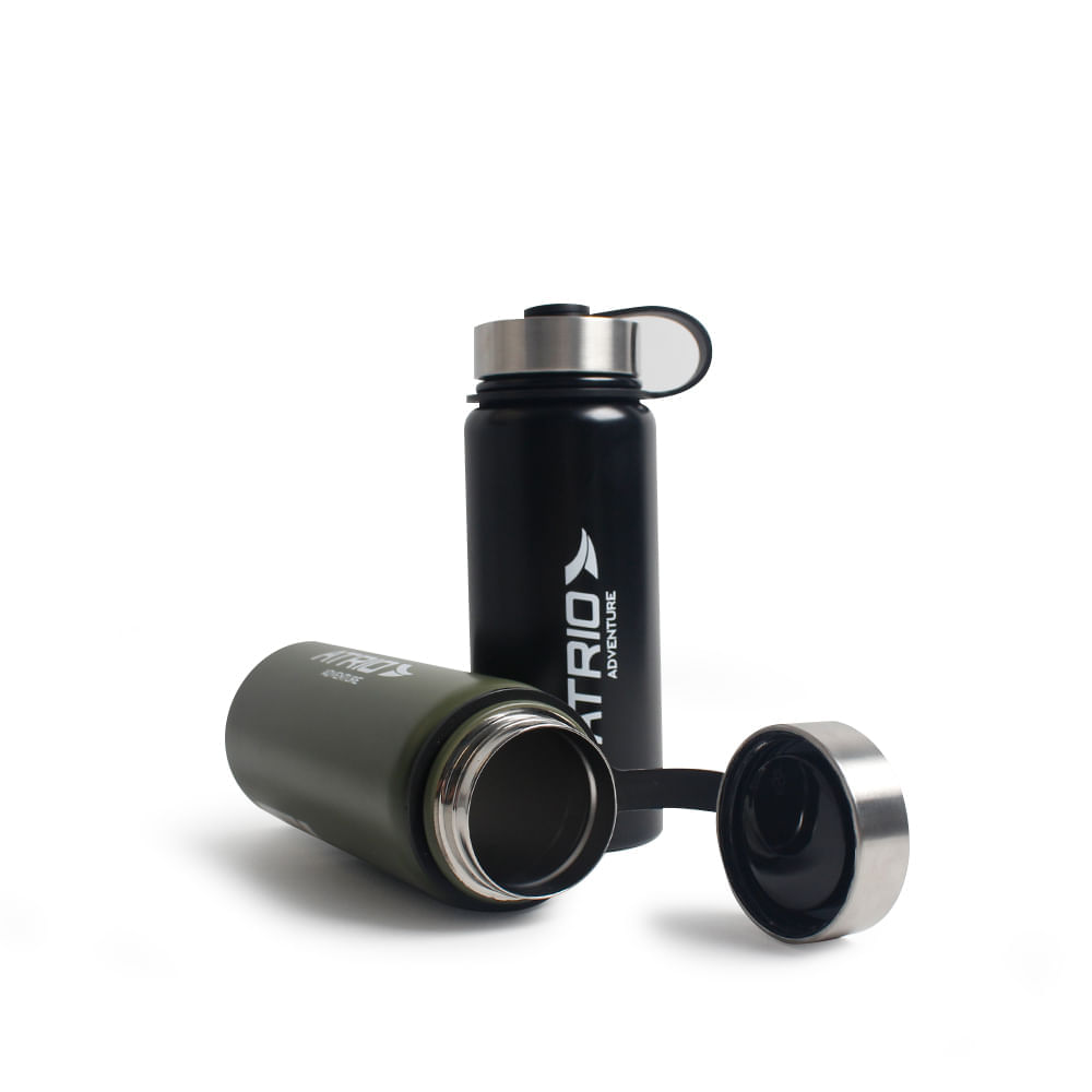 Garrafa Térmica Adventure 600ml Preto Atrio ES317