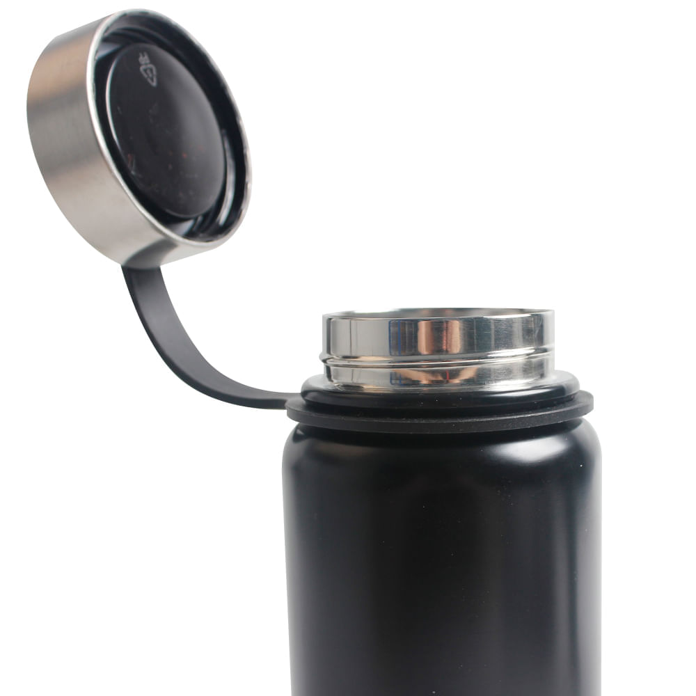 Garrafa Térmica Adventure 600ml Preto Atrio ES317
