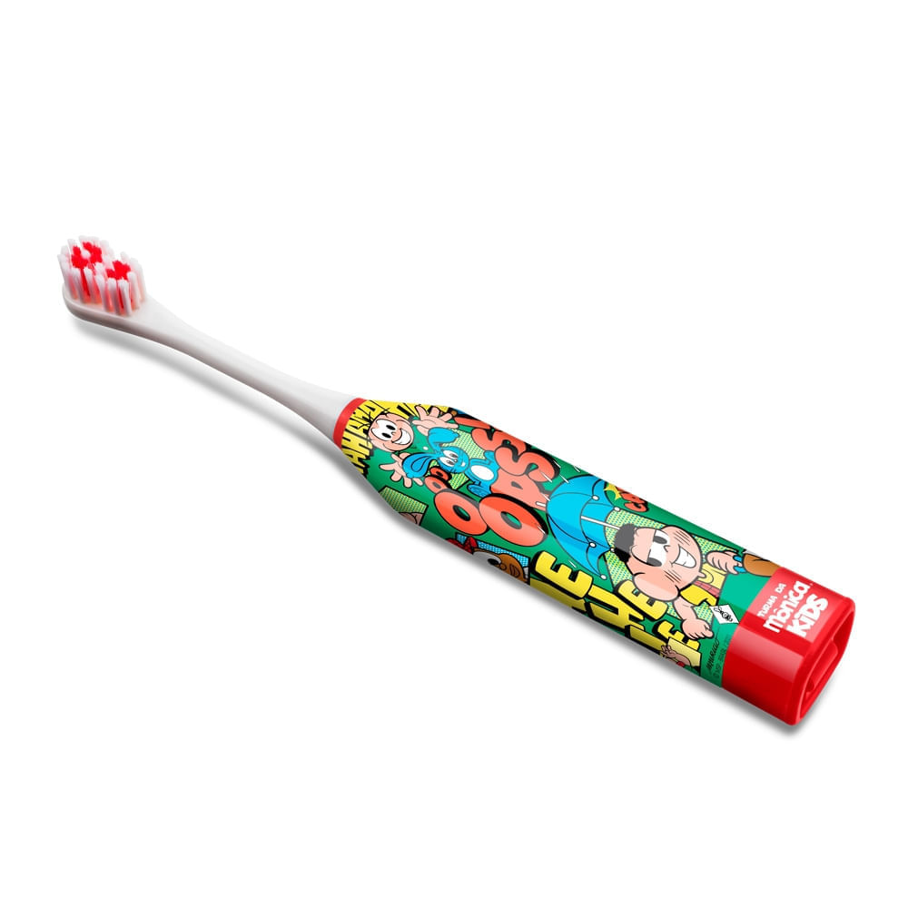 Escova Dental Elétrica Infantil Cebolinha Turma da Mônica Multi HC271
