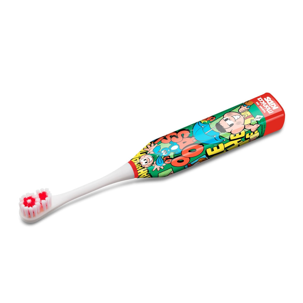 Escova Dental Elétrica Infantil Cebolinha Turma da Mônica Multi HC271