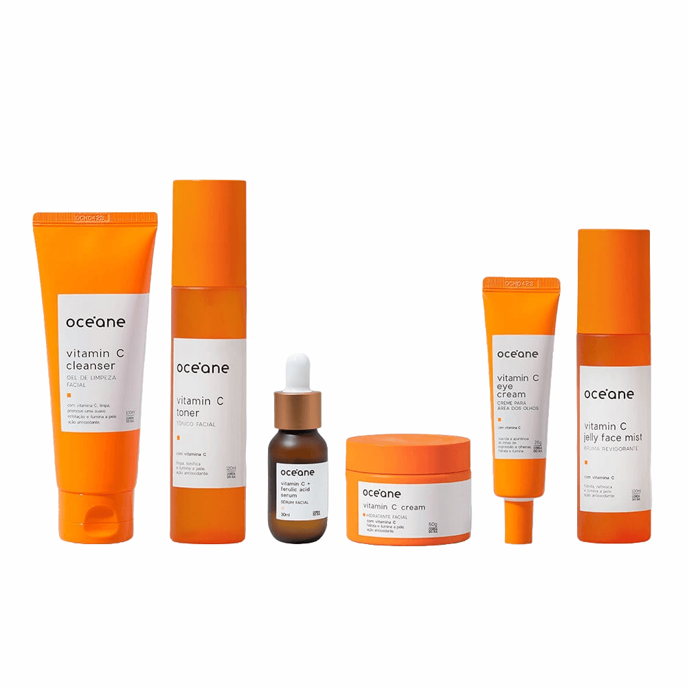 Kit Rotina Completa Vitamina C + Ácido Ferúlico (6 Produtos)