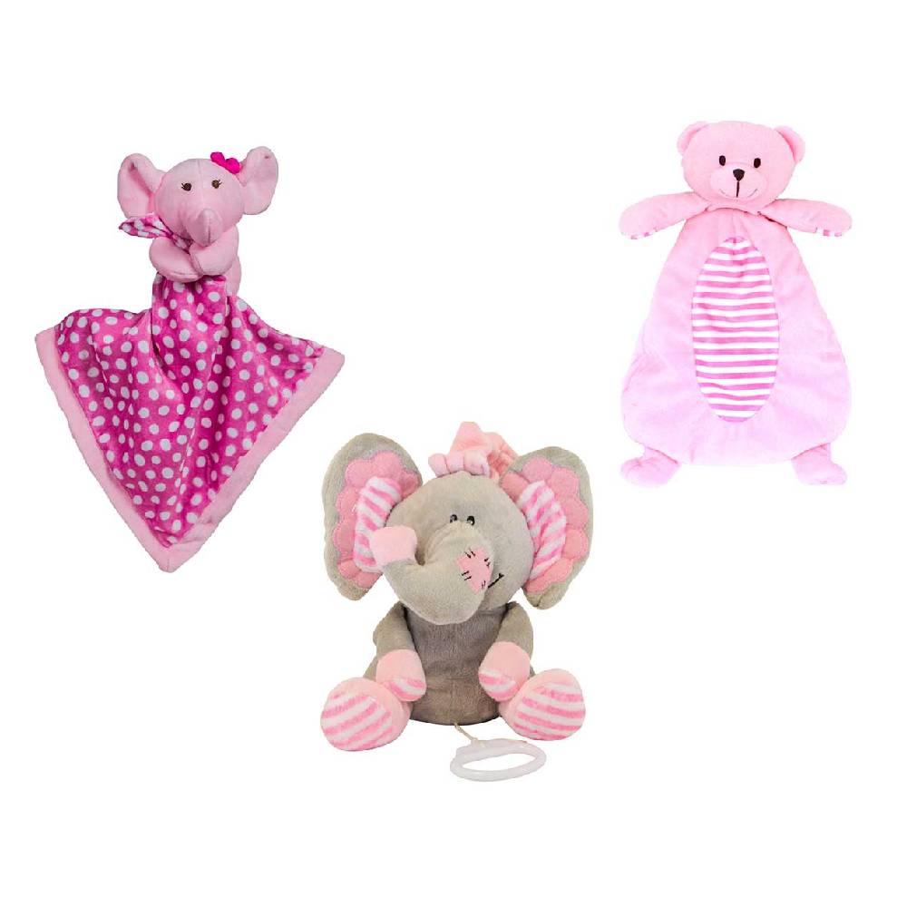 Kit Enxoval Bebê Naninha e Mobile Menina Rosa Kitstar