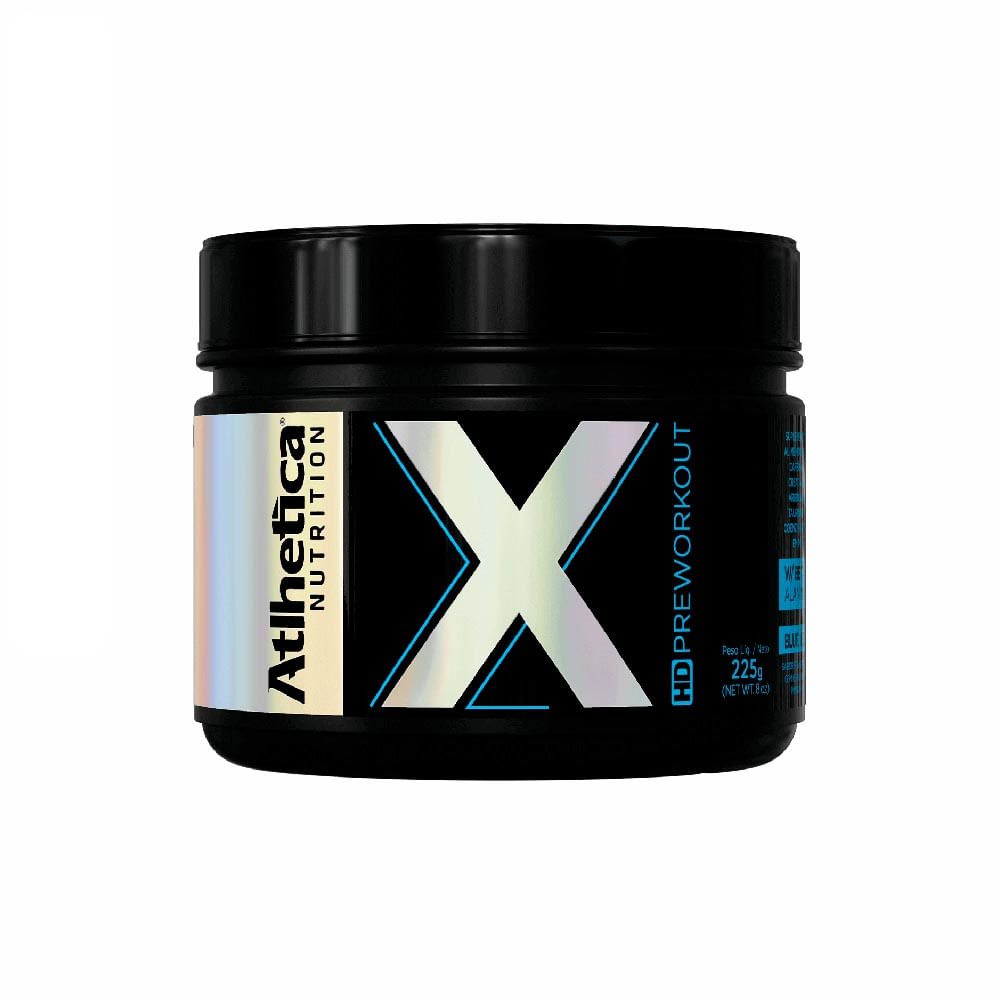 X HD PreWorkout Atlhetica Nutrition Blue Ice 225g PanVel Farmácias