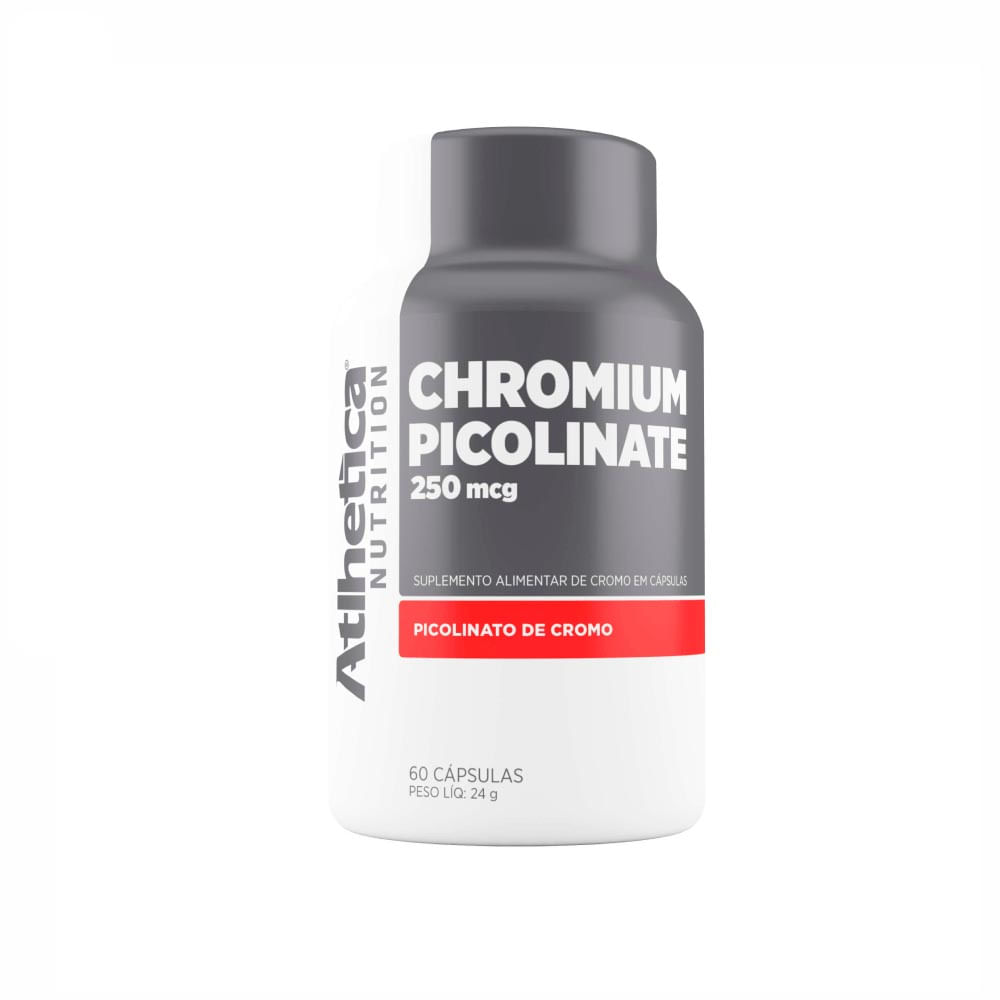 Chromium Picolinate 250 Mcg Atlhetica Nutrition 60 Cápsulas