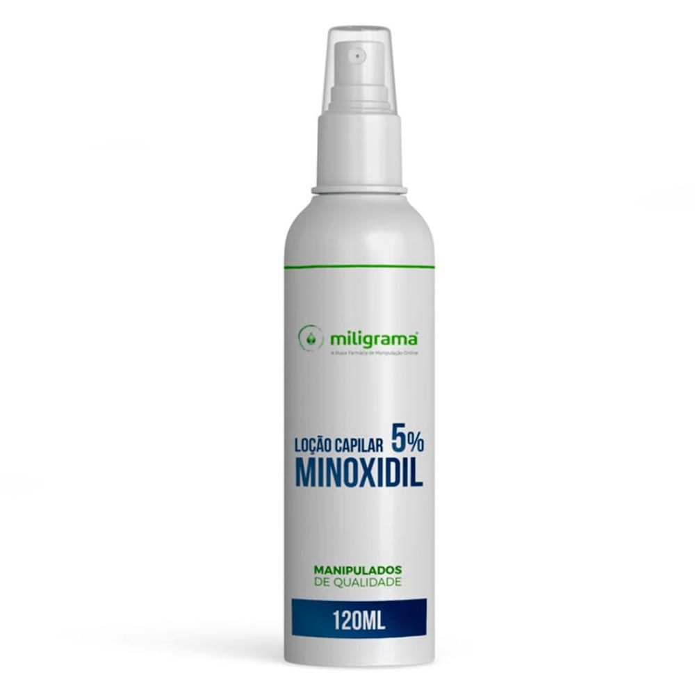 Loção Capilar de Minoxidil 5% Miligrama 120ml