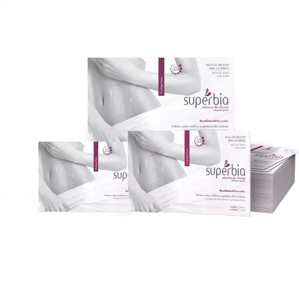 Kit de Placas de Silicone para Cicatriz Supérbia