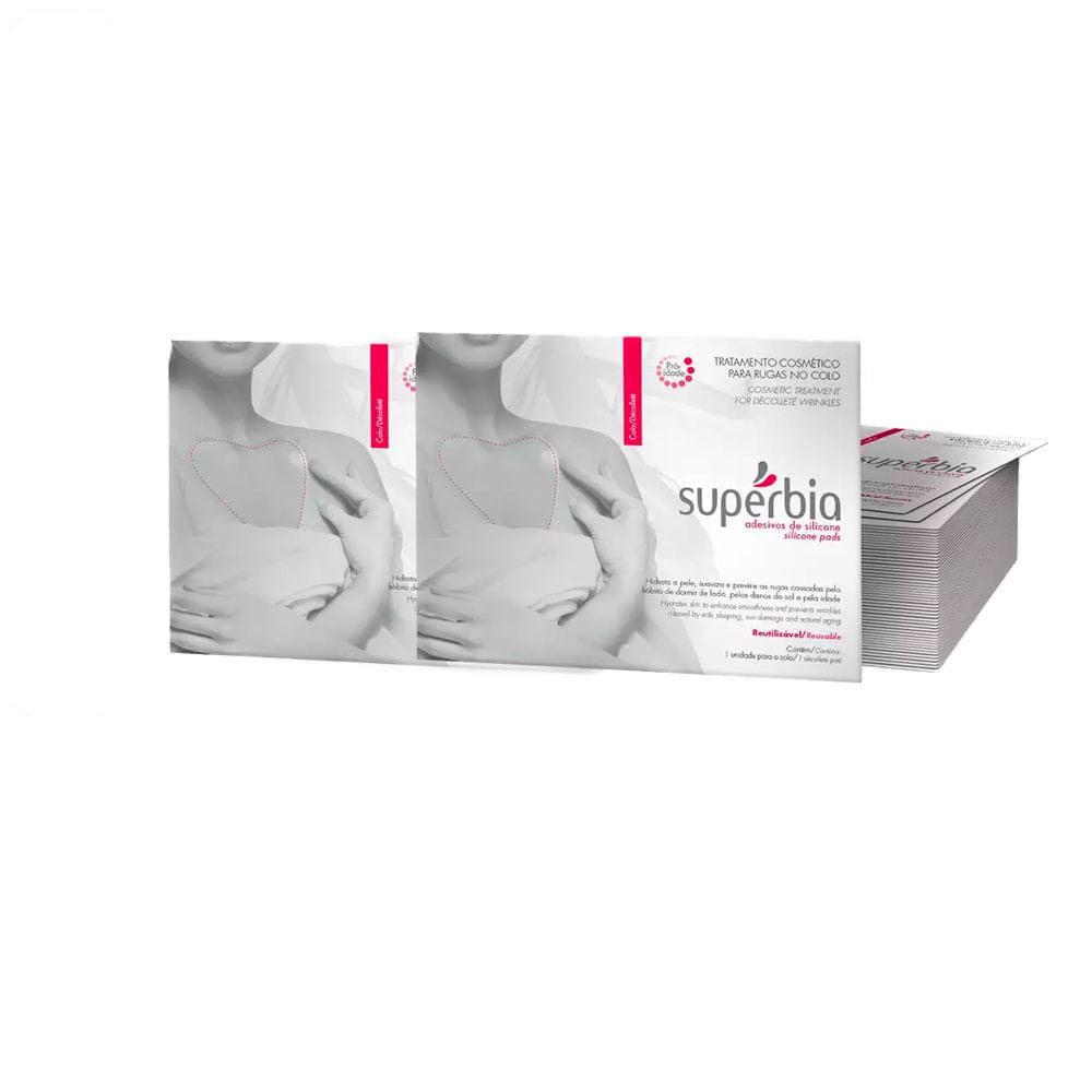 Kit Adesivos de Silicone para Rugas no Colo Supérbia