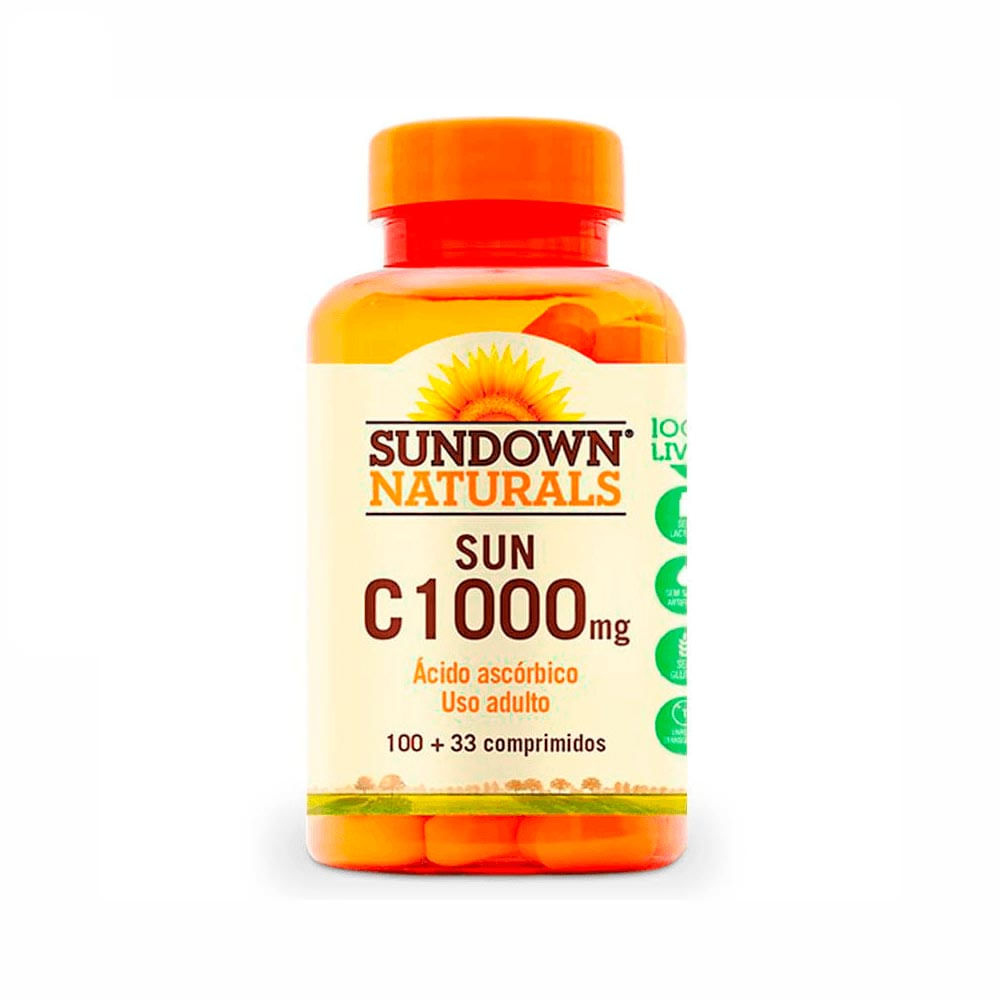 Vitamina C Sundown 1000mg Com 100 Comprimidos
