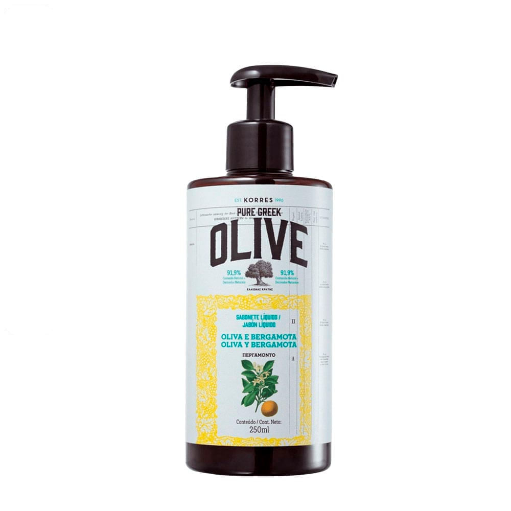 Sabonete Líquido Korres Oliva E Bergamota 250ml