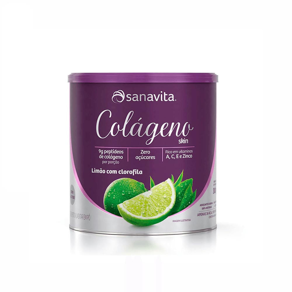 Colágeno Sanavita Skin Limão E Clorofila 300G